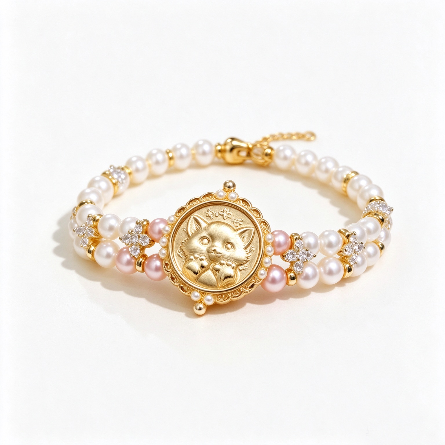 cat-medallion-pearl-bracelet