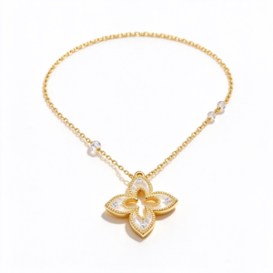 Mini Gold Clover Necklace