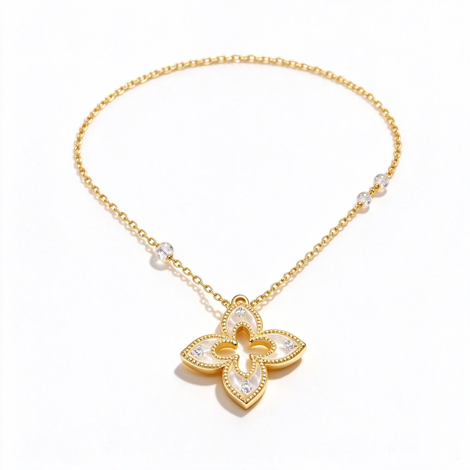 Mini Gold Clover Necklace