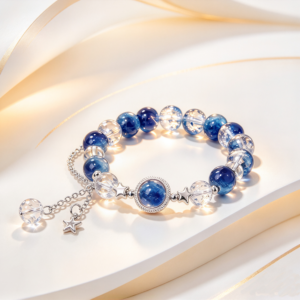 Orbit · Blue Goldstone Crystal Bracelet - view 5